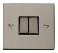 Click Deco Victorian 2 Gang 2 Way Switch