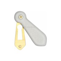 7030 - Covered Escutcheon White Crackle