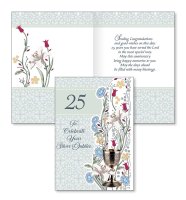 Card - To Celebrate Your Silver Jubilee   (20477)