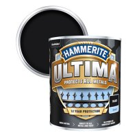 Hammerite Ultima Smooth Black Metal Paint Can