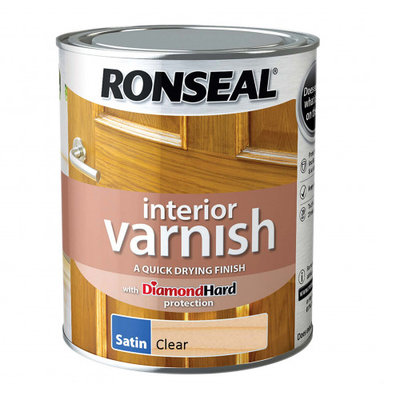 Ronseal Interior Satin Varnish - Clear 250ml