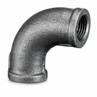 Crane Malleable Black 2 1/2" 193 90&deg; Female to Female Bend
