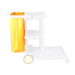 YELLOW BAG FOR JANITOR CART