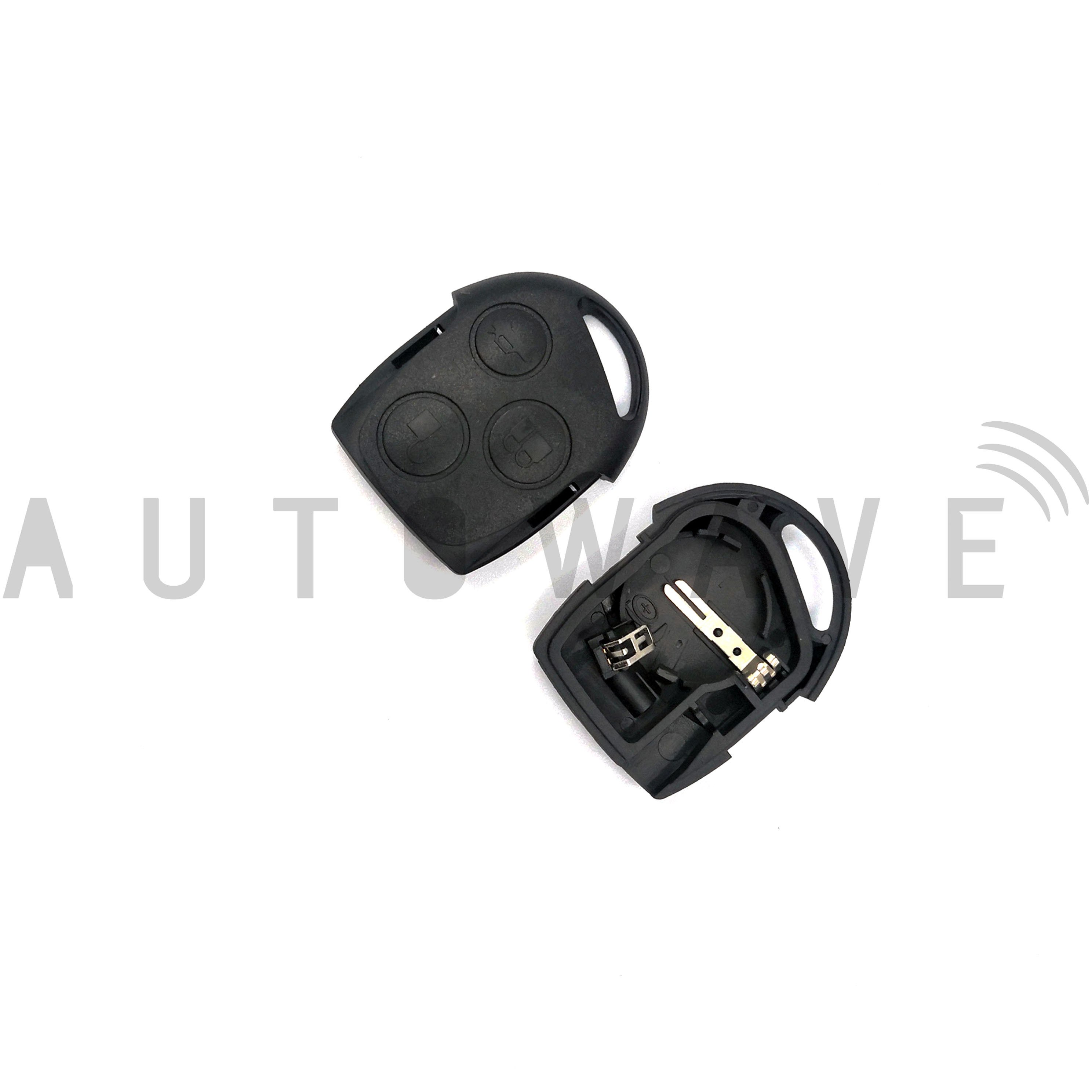 Ford 3 Button Remote Case with Battery Terminals