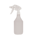 Spray Bottle & Head 750ml White/Clear  