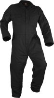 Long Sleeved Polycotton Zip Coverall Black