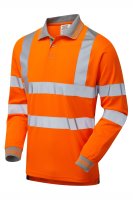 PULSAR&reg; PROTECT HV Orange LS Polo Shirt