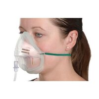 A women wearing an adult oxygen mask which is available at Homecare Medical