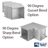 MT 90Degree Bend Options MTT-90Deg-Bend-Options Gusset & Sharp Bend Options