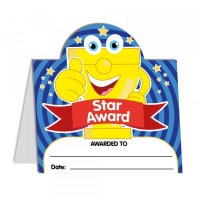 Stand Up Mini Certificates - Star - 20 piece