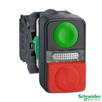 Telemecanique XB5AW73731B5 Double Headed Pushbutton