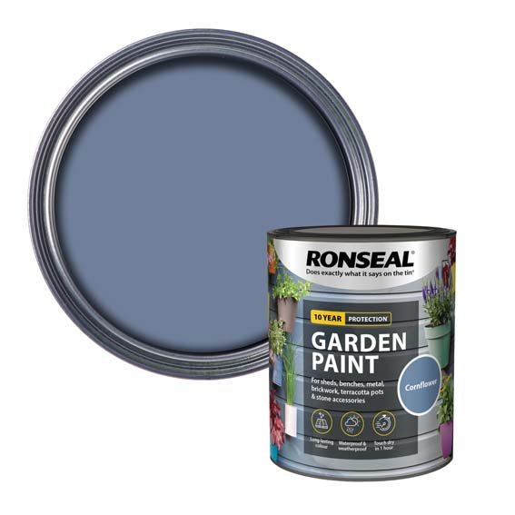 Ronseal Garden Paint Cornflower 750ML Tin