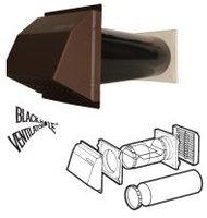 Stadium Anti-Draught Black Hole Ventilator BM725 Brown Outer Cowl