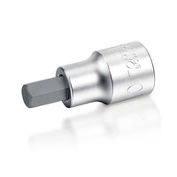 1/4"Dr Hex bit socket satin x 3mm