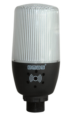 IF5W220ZRM05 Signalling Device 22mm IP65 220V AC LED, With Buzzer, Rotational Single Colour White