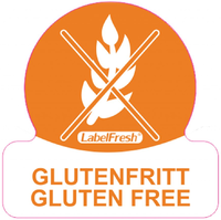 Allergen Lable - Gluten Free, 30x30mm, 500 labels per roll