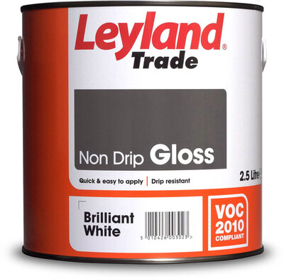 Leyland Non Drip Gloss Paint Brilliant White 750ml