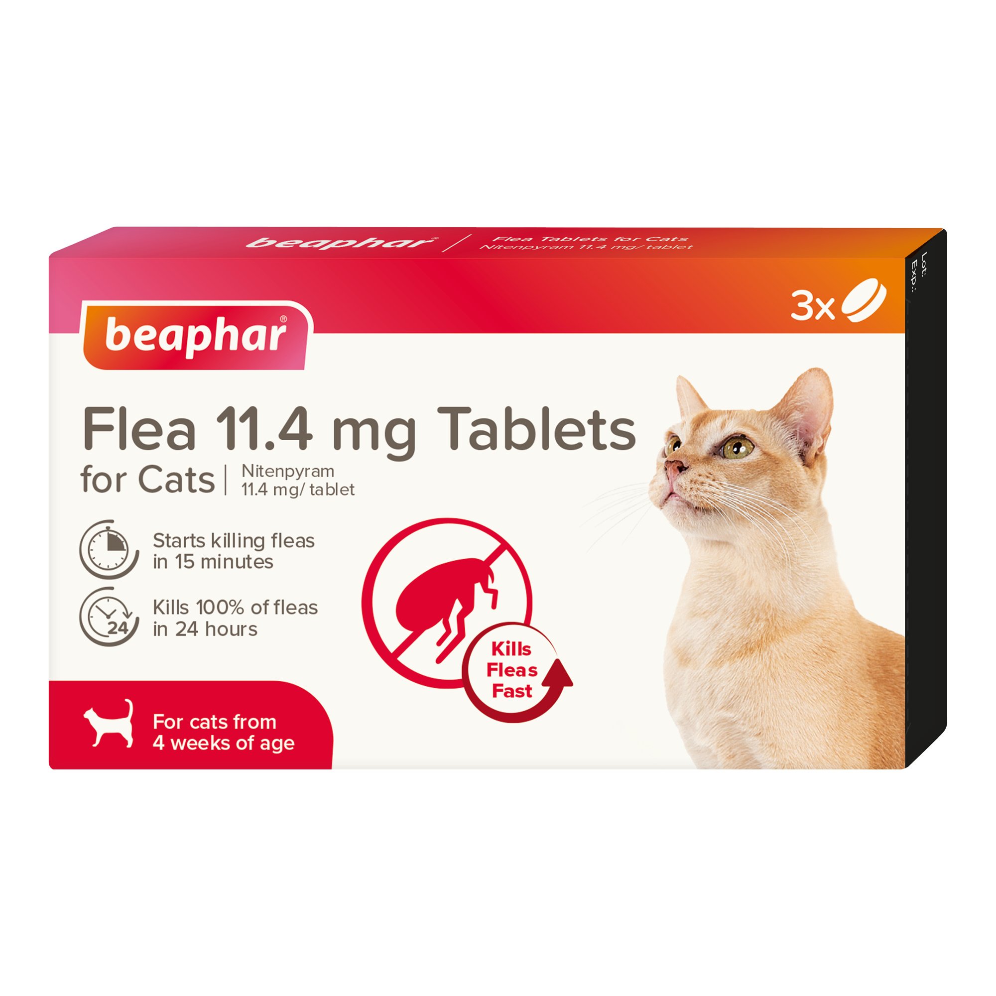 Beaphar Cat Flea Tablets 3 tab x 1