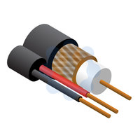 RG59 Data / CCTV + 2 Core Power Cable Black 100mtr Reel