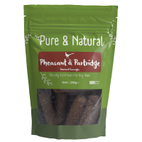 Pure & Natural Pheasant and Partridge Gourmet Sausages 6cm 250gm