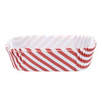 2lb Loaf Liners - Red Stripe (40 per pack) 
