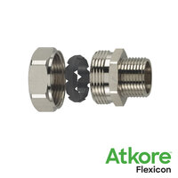 Flexicon FLP-C Nickel Plated Brass Male Glands - Fixed Type
