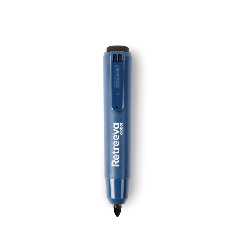 Detectable Retractable Permanent Markers, Black (x10)