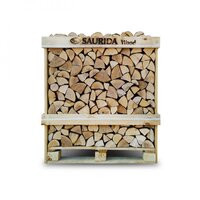 Kiln Dried Birch Firewood In Wooden Crate 1,17m3/25cm