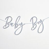 Blue 'Baby Boy' Card Banner 2m