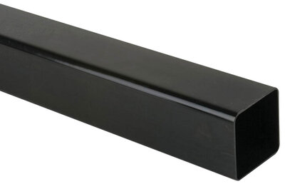 65mm Square Downpipe Black 5.5m