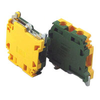 1SNA165115R1000 Entrelec M10-10-P Earth / Protection Terminal Block 10mm G/Y M10/10.P