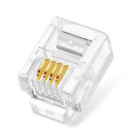 CAT5 RJ11 4 Pin Crimp Plug