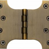 HG99-390-AT - Heritage Brass Parliament Hinge Brass 4 x 3  x  5 Antique Brass Finish