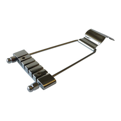 Acoustic guitar tailpiece, chrome plated