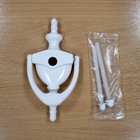 AFFINITY WHITE DOOR KNOCKER + SPYHOLE