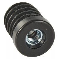 Round Insert Threaded 38.0mm 1.0mm - 1.5mm M8 Black