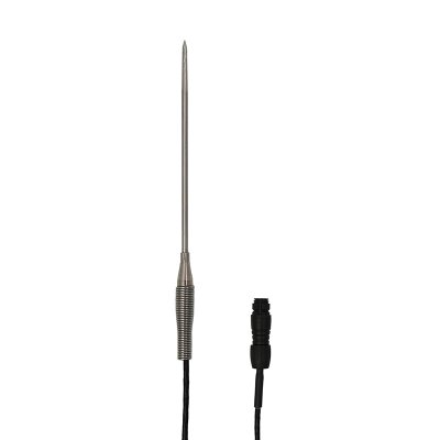 STPX153-3 Penetration Probe with 4.7mm stainless steel tip, PTFE cable, and spring strain relief for high-temperature LEBI-310 Logger applications