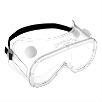 Martcare&reg; Dust & Liquid Goggles - Clear Hard Coated Lens - Black Strap