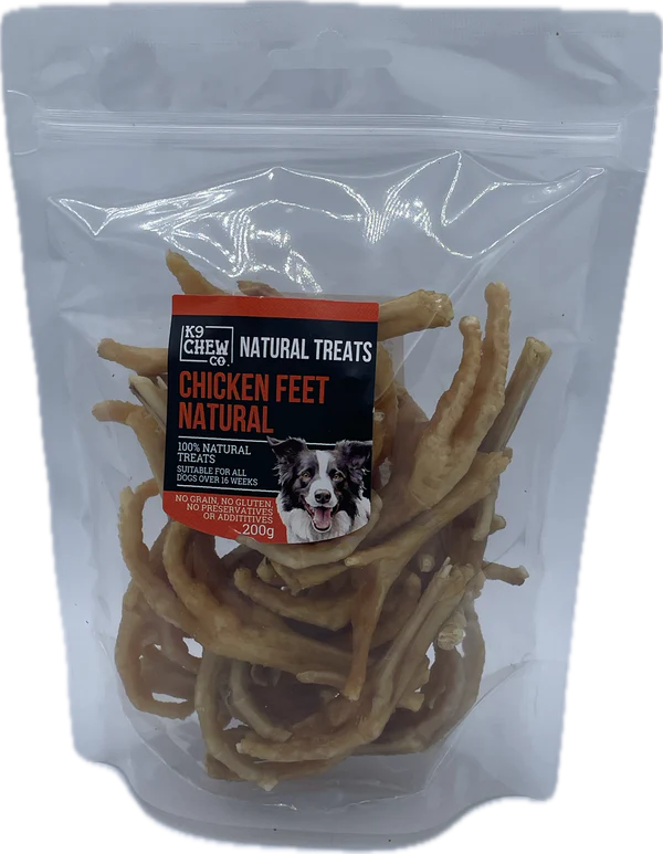 K9 Chew Co. Chicken Feet Natural 200g x 1