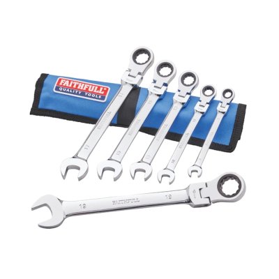 Faithfull 6 Piece Ratcheting Combination Spanner Set