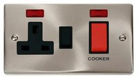 45A Cooker Control Unit + 13A DP Switched Socket and Neons