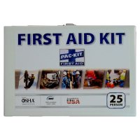25 Person First Aid Kit (metal cover)