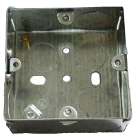 Cesco TE15 1 35mm 1 Gang Flush Metal Box