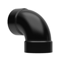 Be Modern 4" Decorative Flue Pipe 90&deg; Black 27243&nbsp;