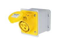 Wall Mounting Inclined Box Socket 2 Pin + Earth 110-130V IP67