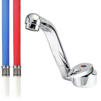 Reich Samba Mixer Tap (Chrome - Smooth Hose Fittings)