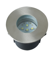 EWOK LED mains groundlight, IP67, 6 White LED'S, 6000K