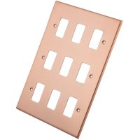 Copper 9 Gang Grid Plate 6102-356