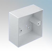 MARSHALL TUFFLEX 1 GANG 44MM PLAIN SURFACE BOX WITH SQUARE CORNERS