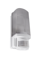 WHITESTAR 60W bulkhead with PIR, IP44, White